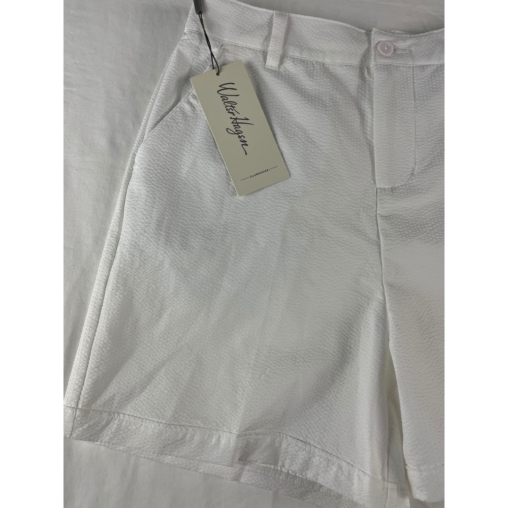 Walter Hagen Women's Clubhouse Traditional 7"‎ Short White Golf Size 4